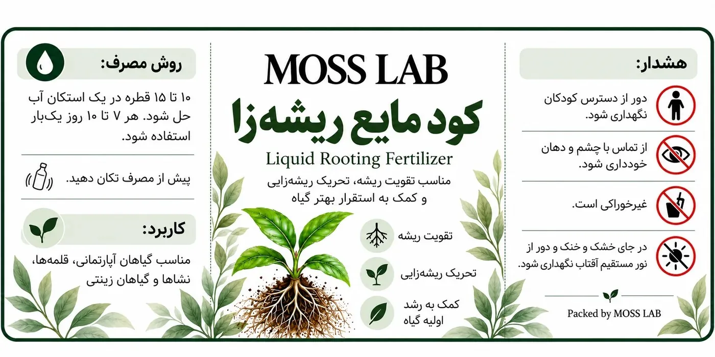 کود مایع ریشه‌زا Moss Lab